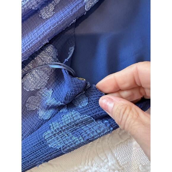 NWT Lauren Ralph Lauren Women's Blue Adjustable Halter Neck Maxi Dress Size 14 - Picture 8 of 10